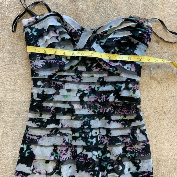 BCBG Maxazria Erika Pleated Multicolored Gown/prom/formal Dress Size 2 Preowned - Picture 6 of 12